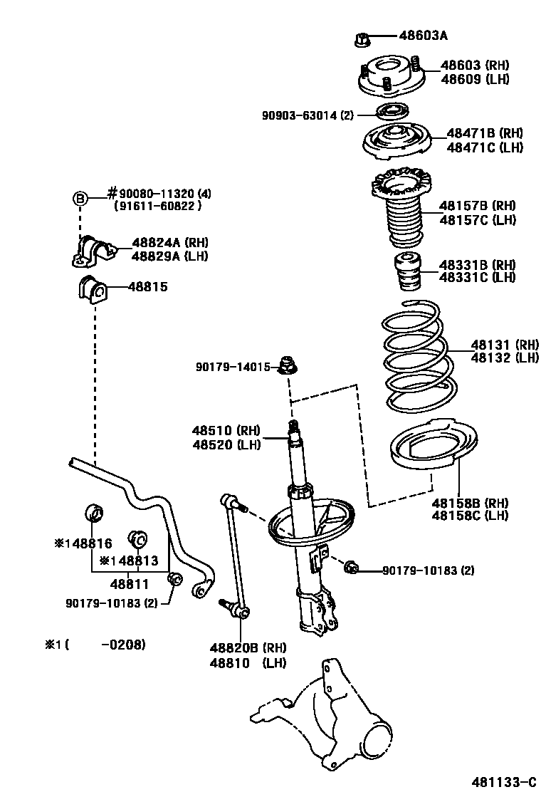 4803 — FRONT SPRING & SHOCK ABSORBER