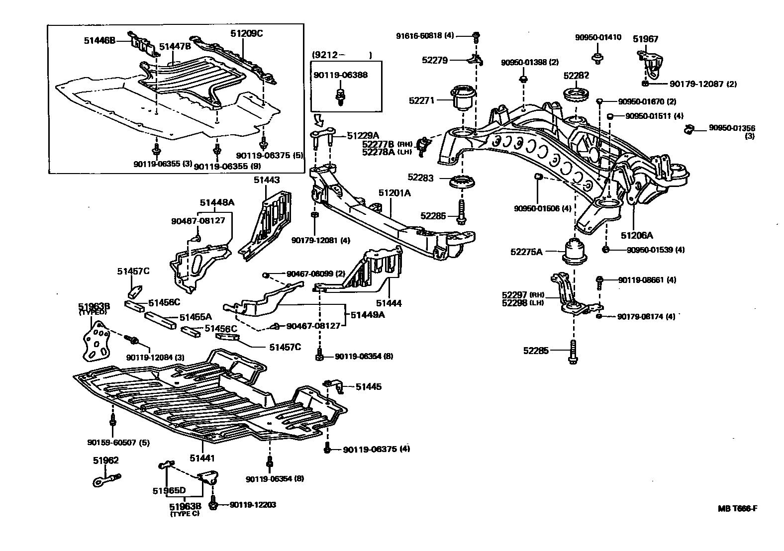 5102 — SUSPENSION CROSSMEMBER & UNDER COVER