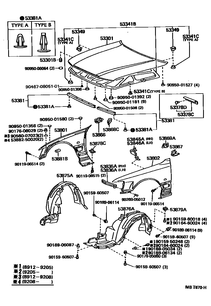 5302 — HOOD & FRONT FENDER