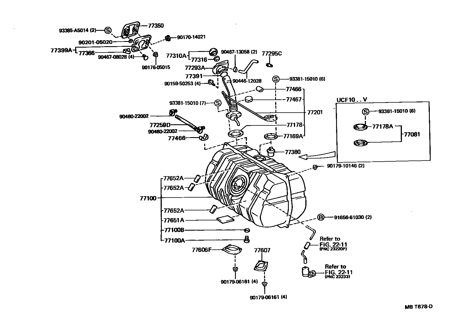 7701 — FUEL TANK & TUBE