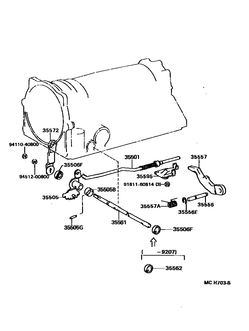 3513 — THROTTLE LINK & VALVE LEVER (ATM)