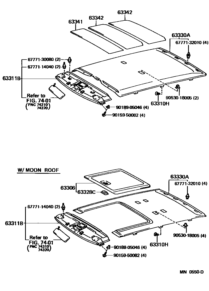 6402 — ROOF HEADLINING & SILENCER PAD