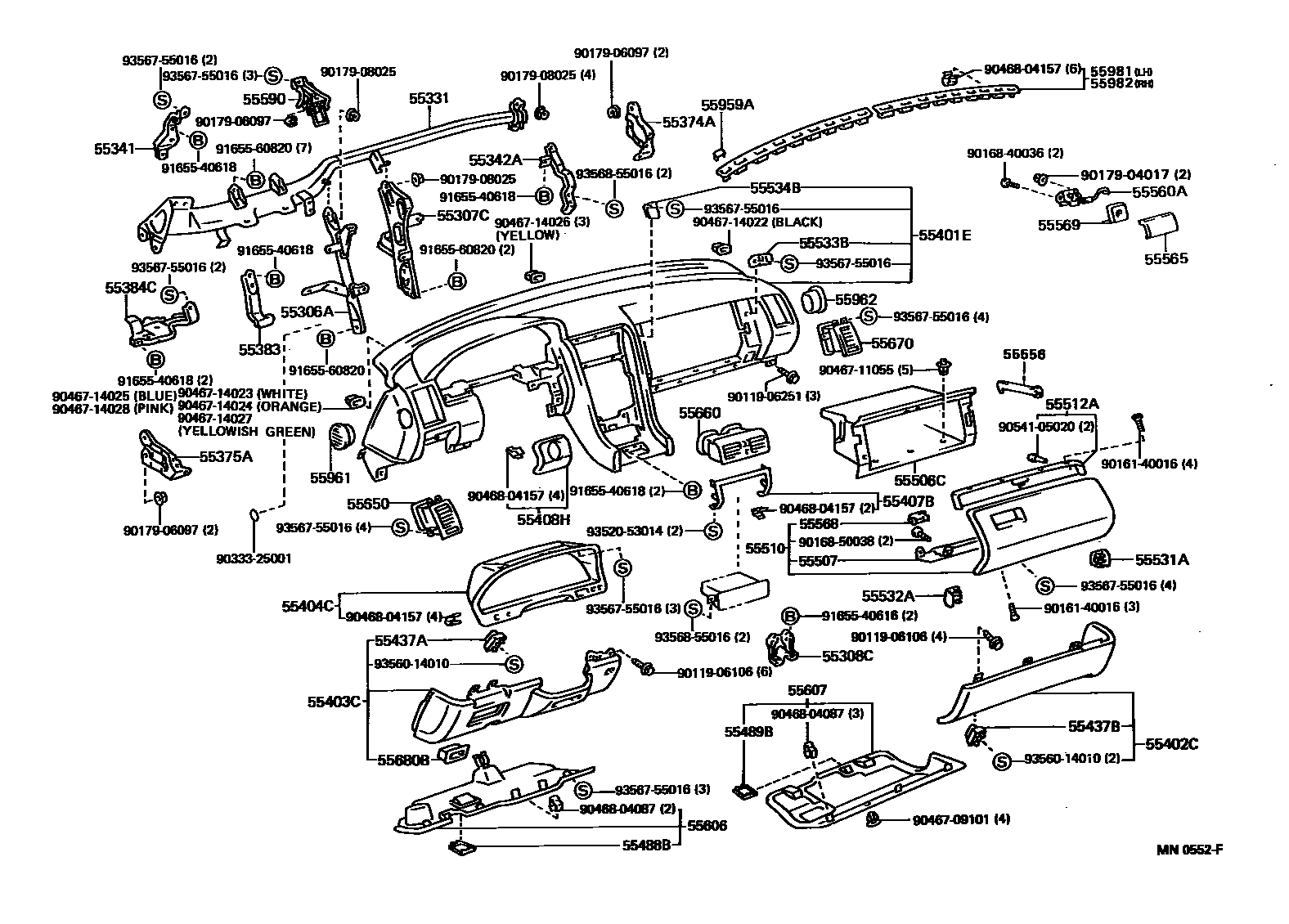5501 — INSTRUMENT PANEL & GLOVE COMPARTMENT