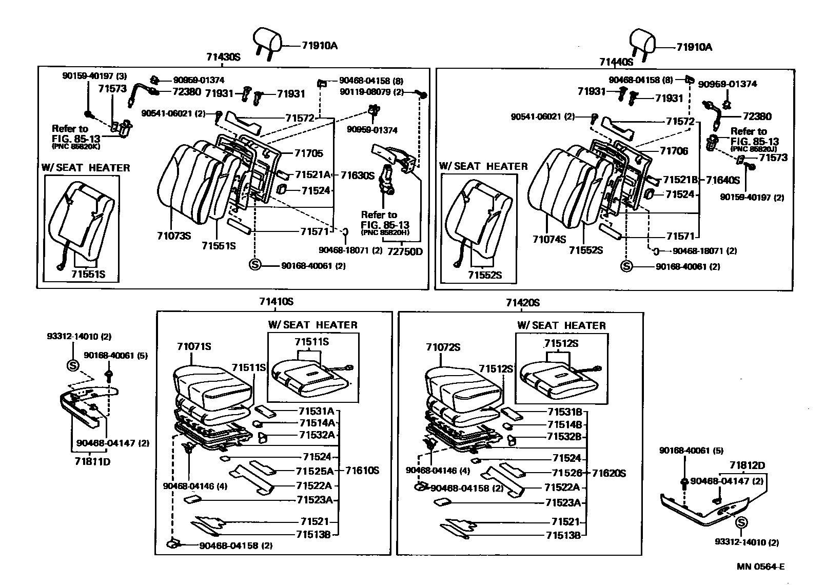 7101 — FRONT SEAT & SEAT TRACK