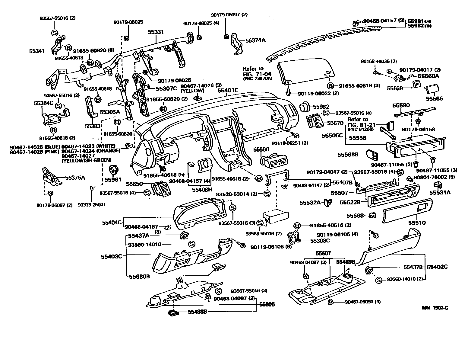 5501 — INSTRUMENT PANEL & GLOVE COMPARTMENT