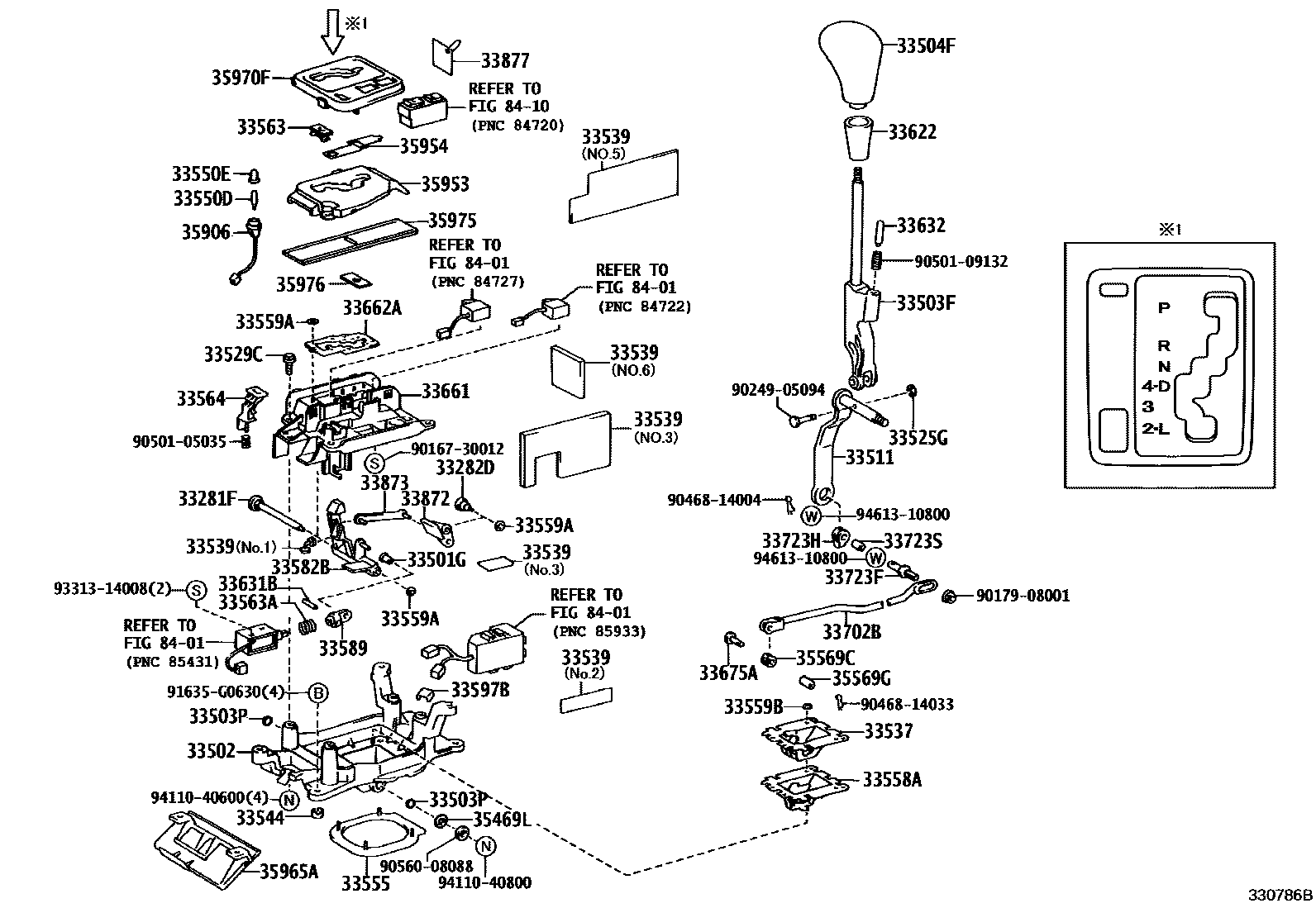3312 — SHIFT LEVER & RETAINER