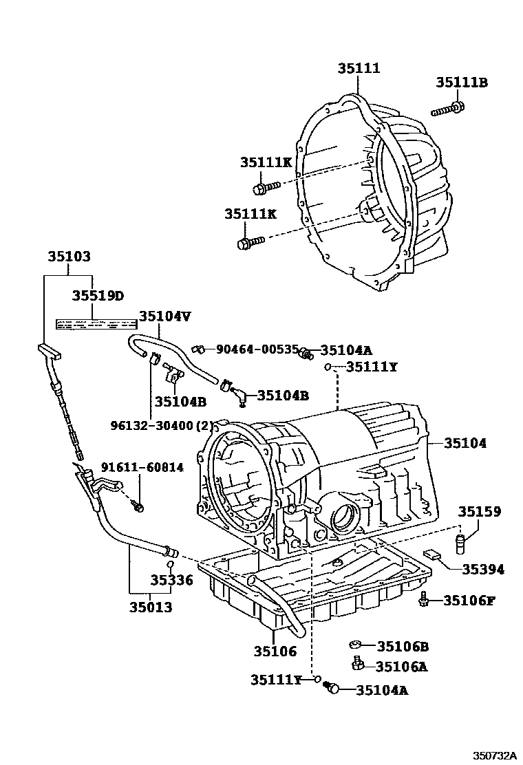 3503 — TRANSMISSION CASE & OIL PAN (ATM)