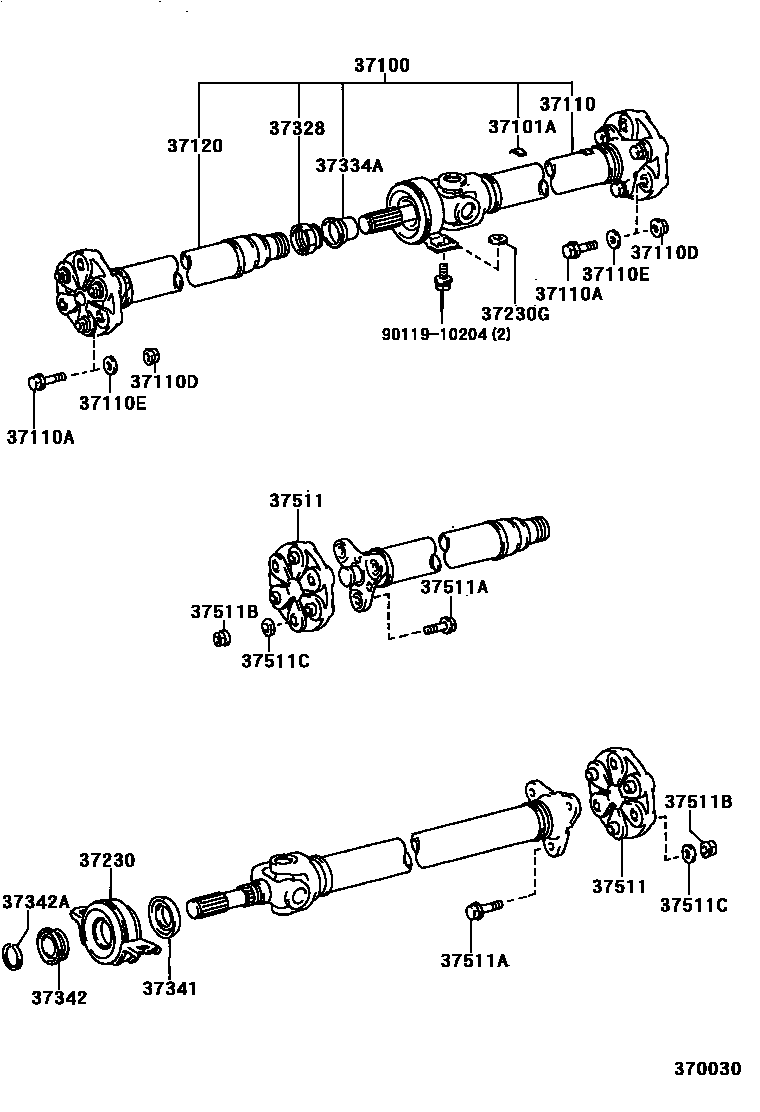 3701 — PROPELLER SHAFT & UNIVERSAL JOINT