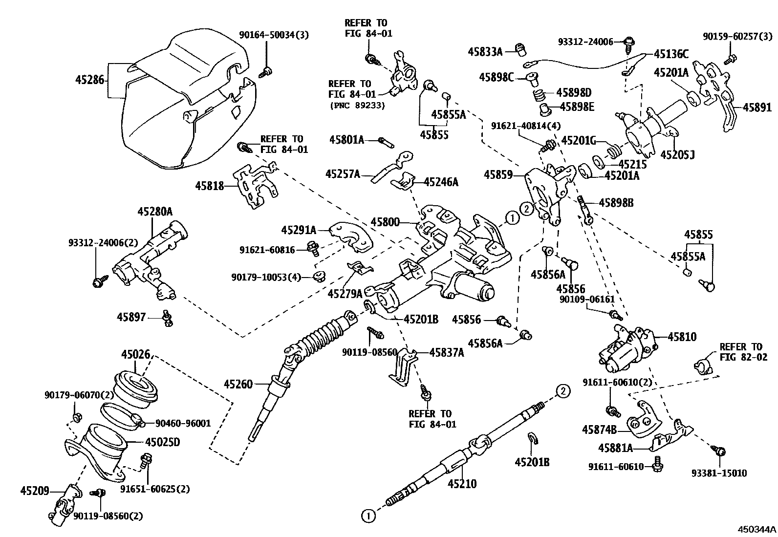 4501 — STEERING COLUMN & SHAFT