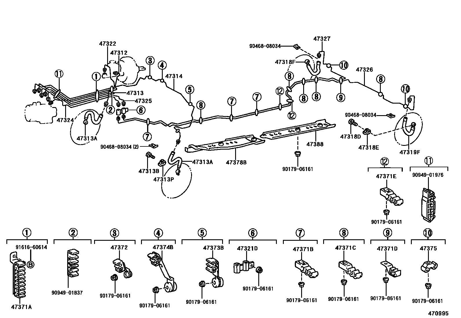 4708 — BRAKE TUBE & CLAMP
