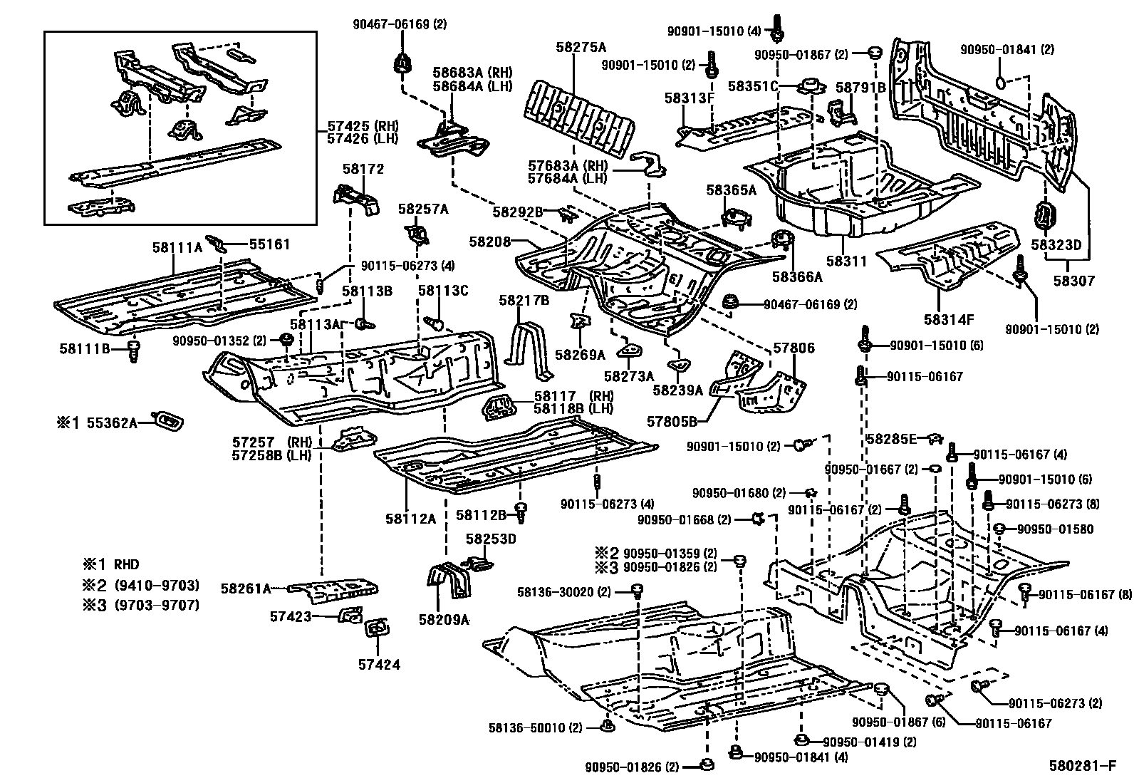 5801 — FLOOR PAN & LOWER BACK PANEL