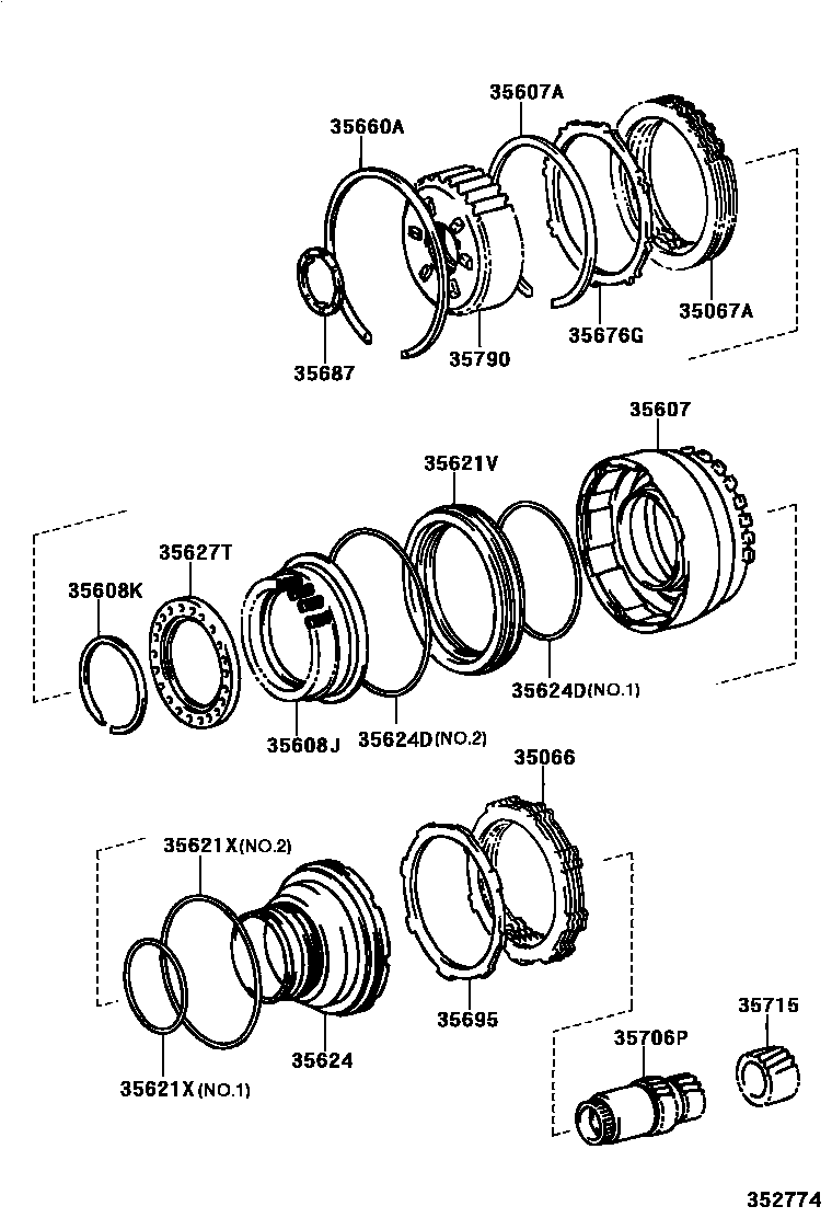 3508 — CENTER SUPPORT & PLANETARY SUN GEAR (ATM)