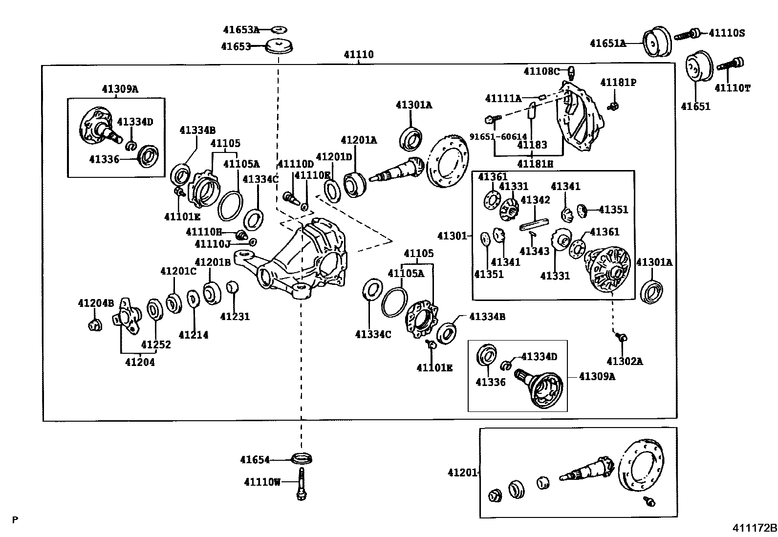 4101 — REAR AXLE HOUSING & DIFFERENTIAL