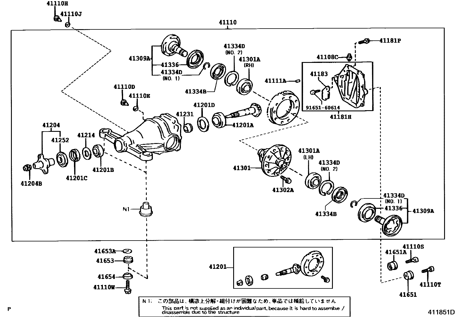 4101 — REAR AXLE HOUSING & DIFFERENTIAL