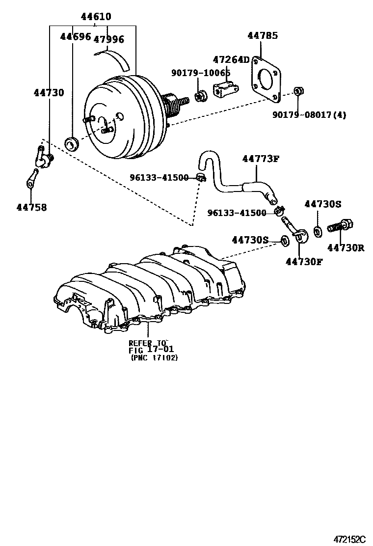 4703 — BRAKE BOOSTER & VACUUM TUBE