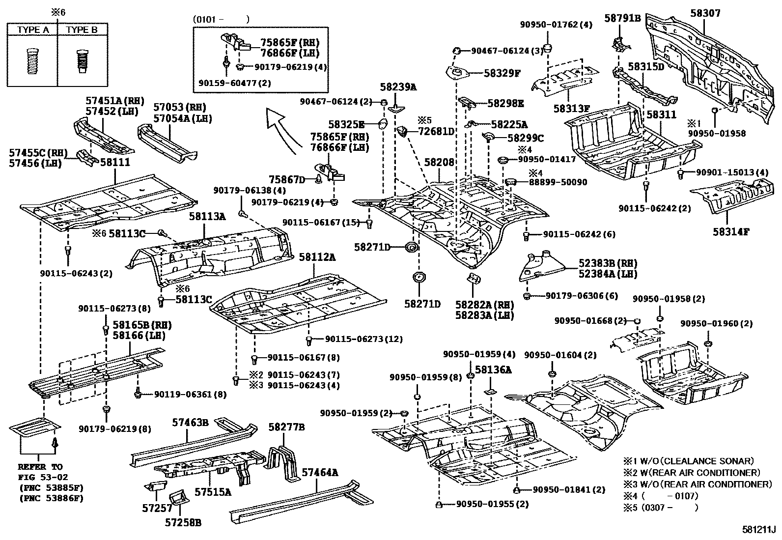 5801 — FLOOR PAN & LOWER BACK PANEL