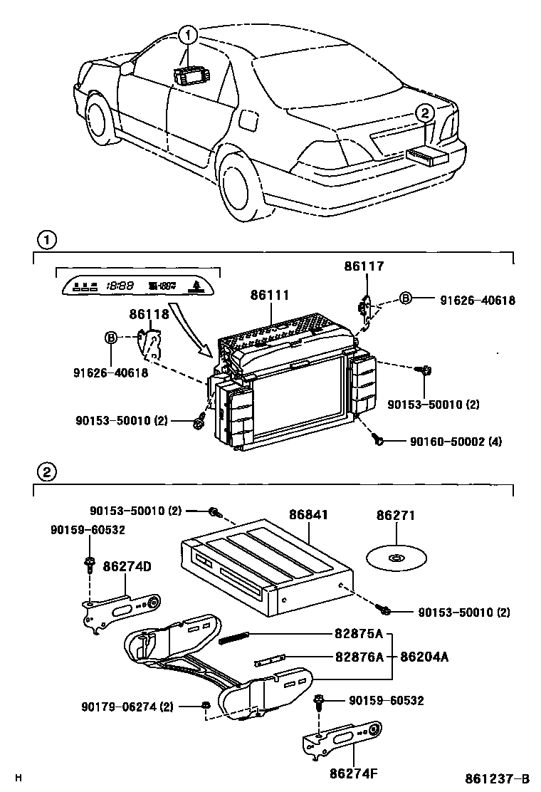8603 — NAVIGATION & FRONT MONITOR DISPLAY