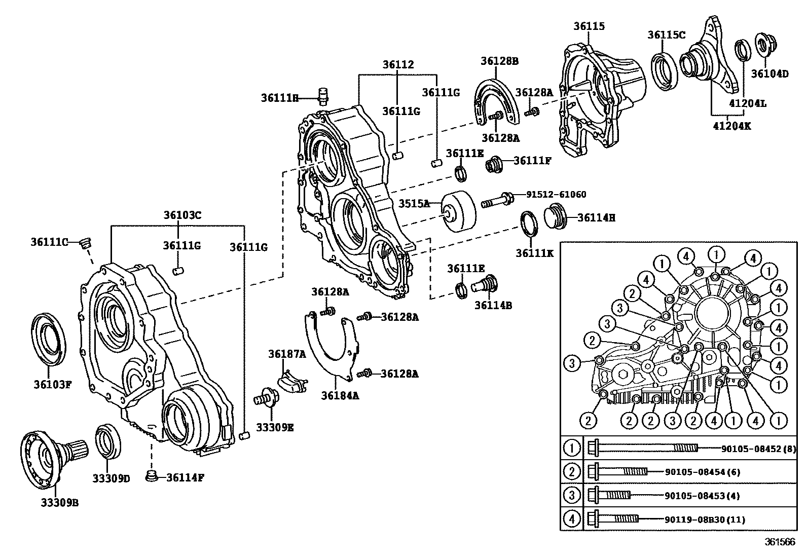 3609 — TRANSFER CASE & EXTENSION HOUSING