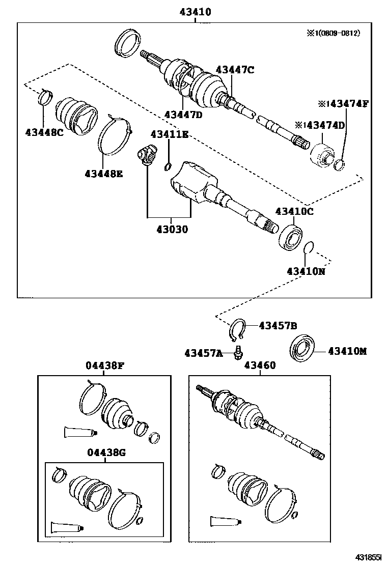 4302 — FRONT DRIVE SHAFT