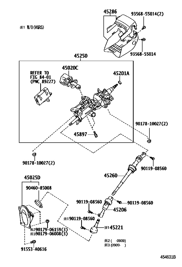 4501 — STEERING COLUMN & SHAFT