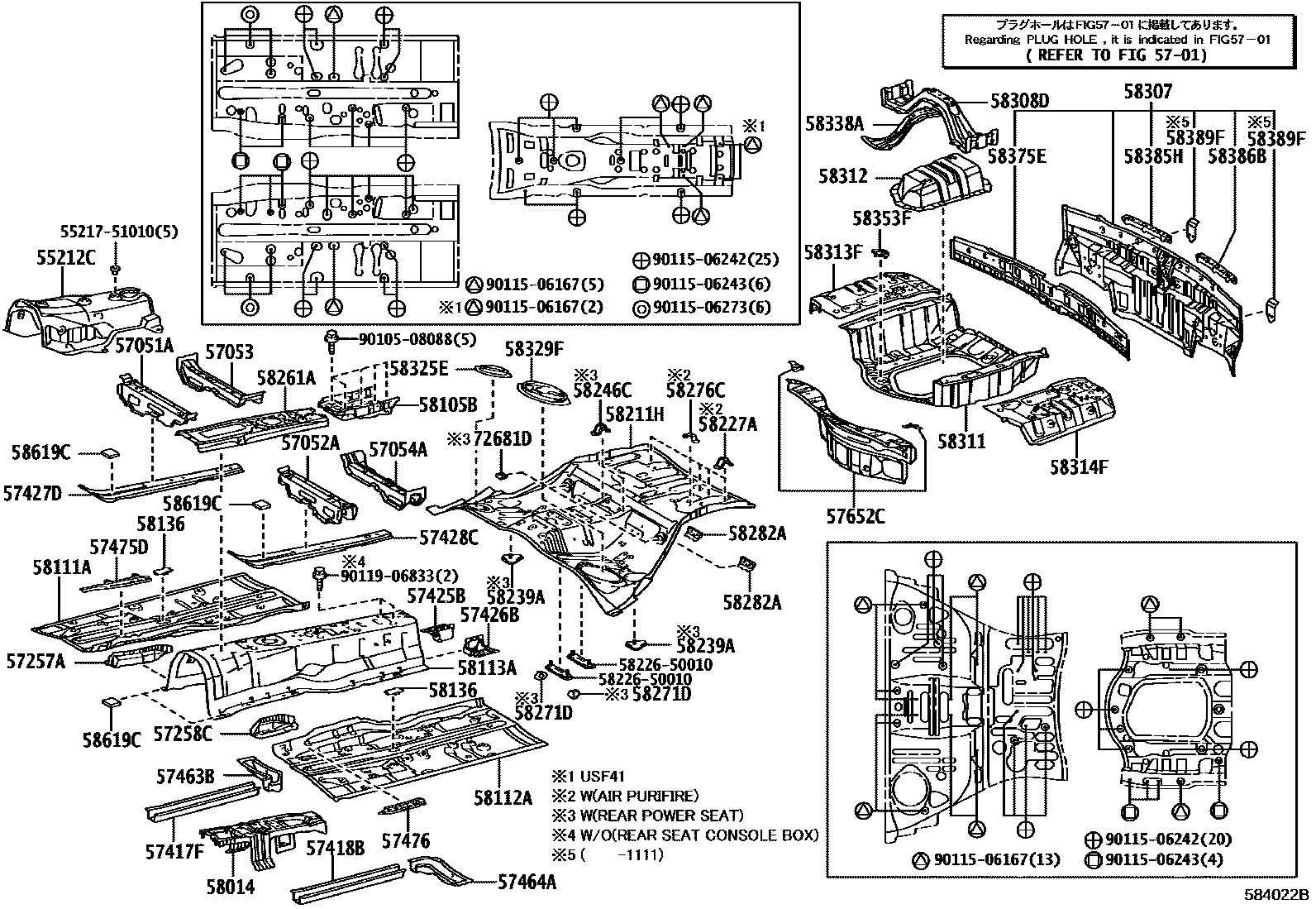 5801 — FLOOR PAN & LOWER BACK PANEL