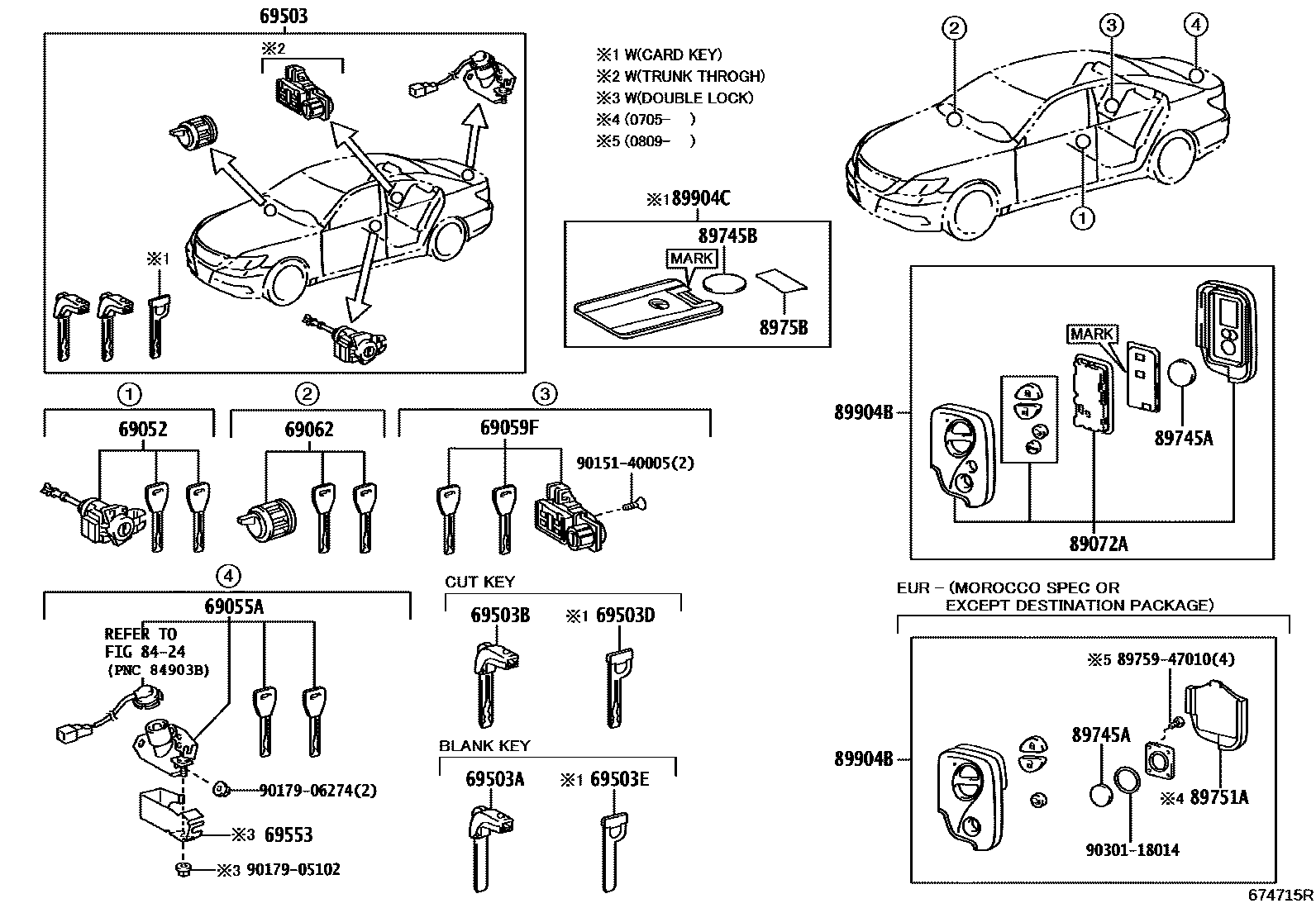 6712 — LOCK CYLINDER SET