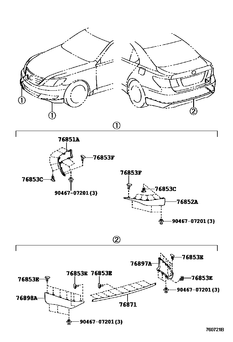 7601 — MUDGUARD & SPOILER