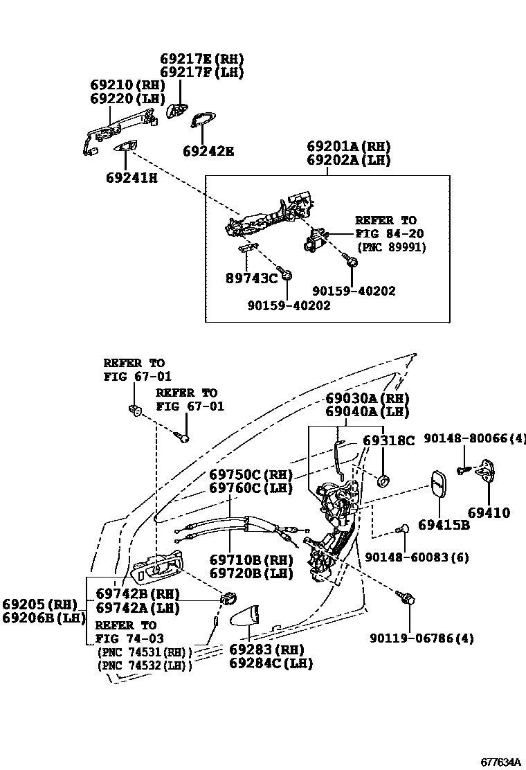 6703 — FRONT DOOR LOCK & HANDLE