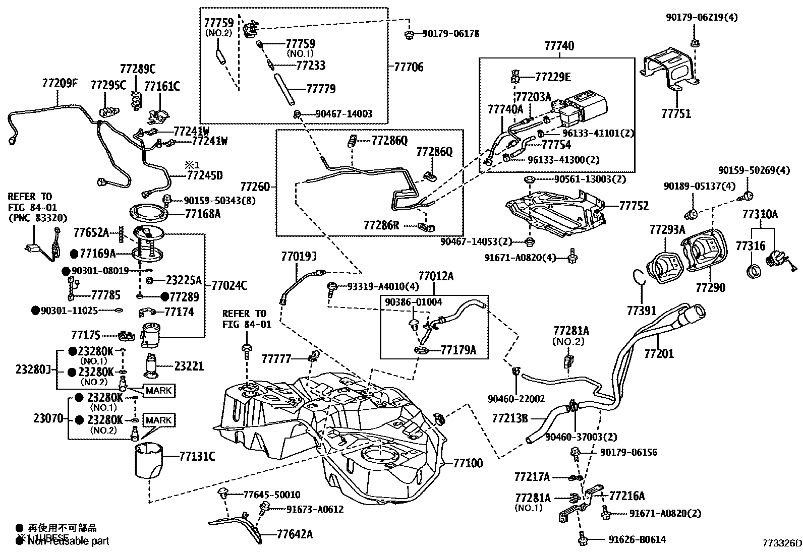 7701 — FUEL TANK & TUBE
