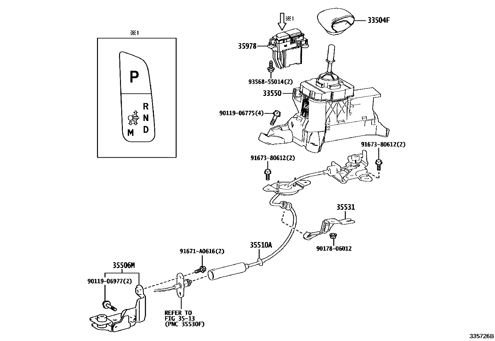 3312 — SHIFT LEVER & RETAINER