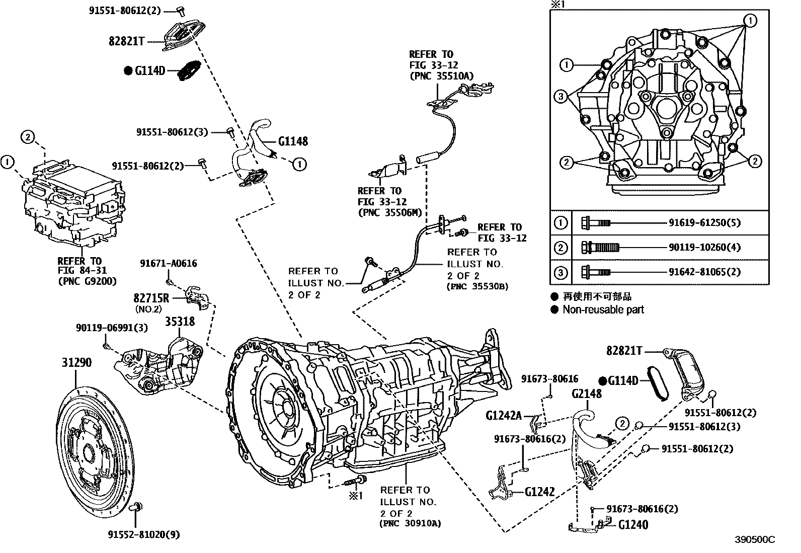 3901 — TRANSAXLE ASSY(HEV OR BEV OR FCEV)