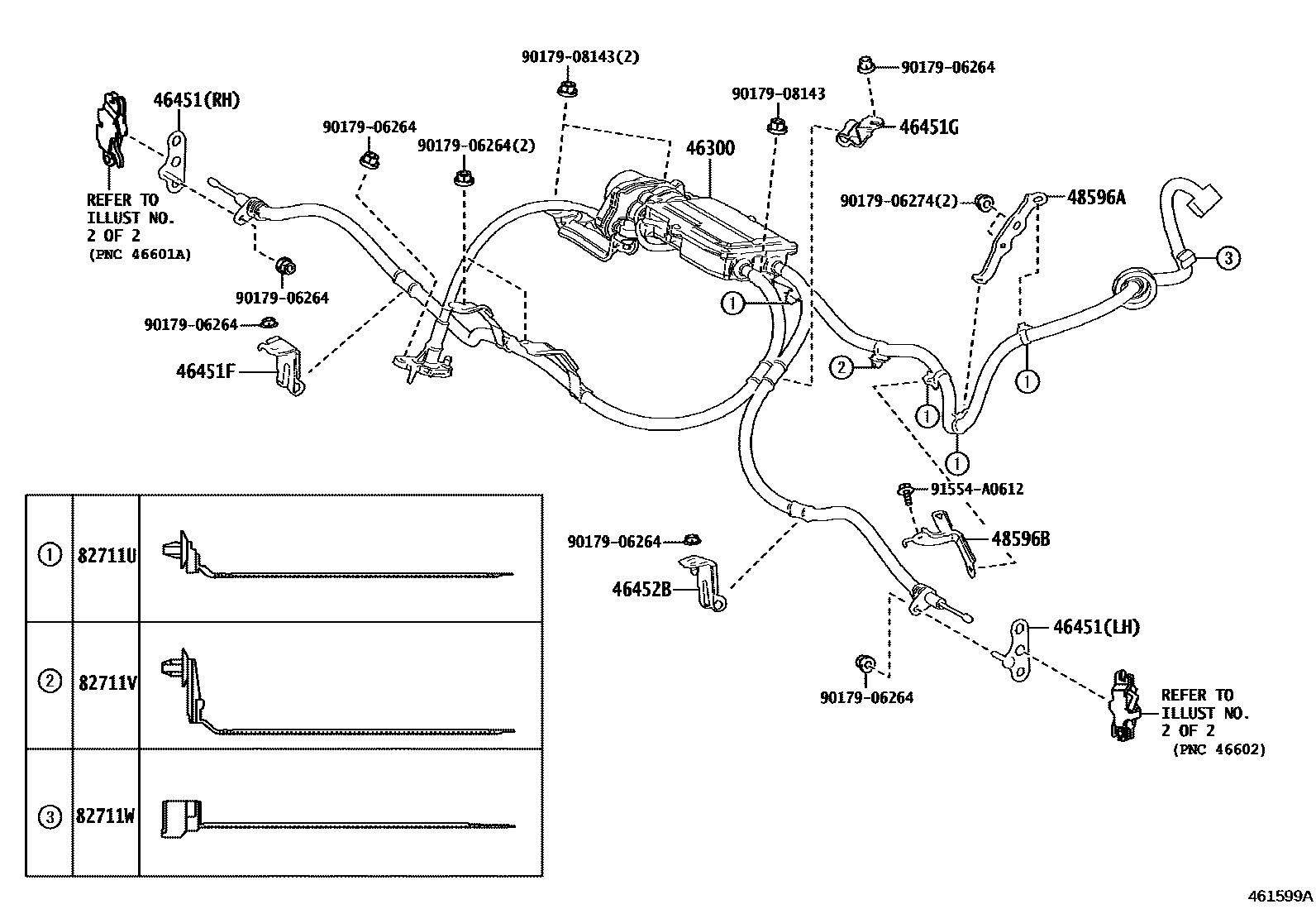 4601 — PARKING BRAKE & CABLE