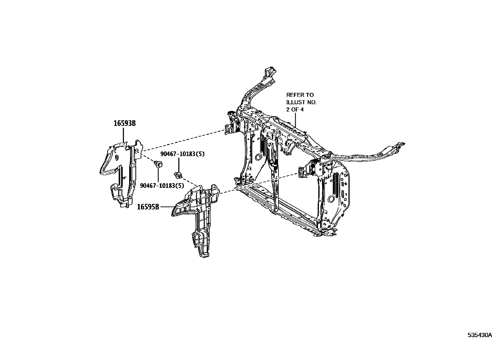 5304 — FRONT FENDER APRON & DASH PANEL