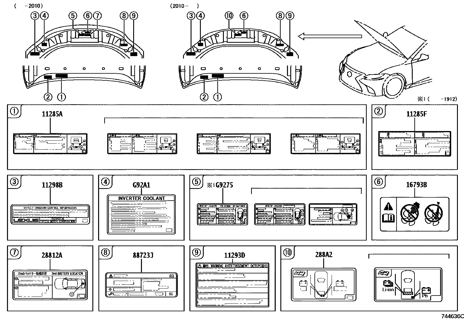 7403 — CAUTION PLATE (EXTERIOR & INTERIOR)