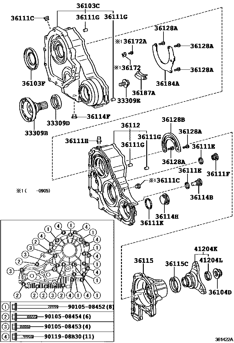 3609 — TRANSFER CASE & EXTENSION HOUSING