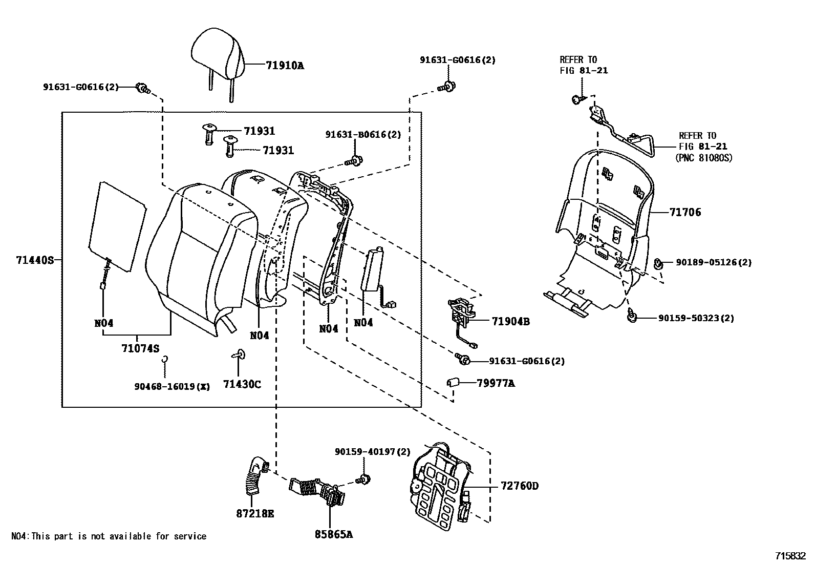 7101 — FRONT SEAT & SEAT TRACK