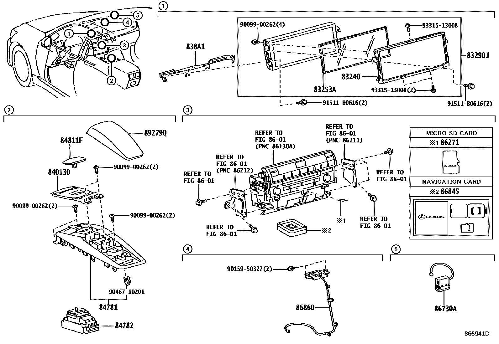 8603 — NAVIGATION & FRONT MONITOR DISPLAY