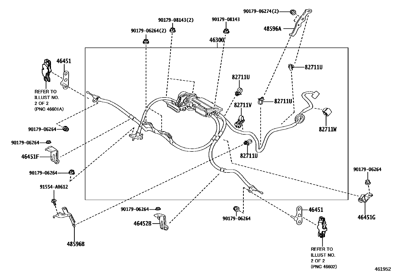 4601 — PARKING BRAKE & CABLE