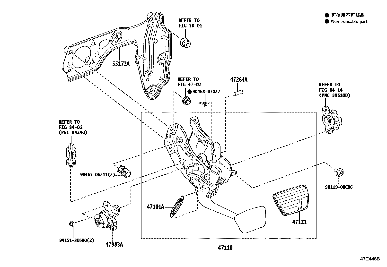 4701 — BRAKE PEDAL & BRACKET