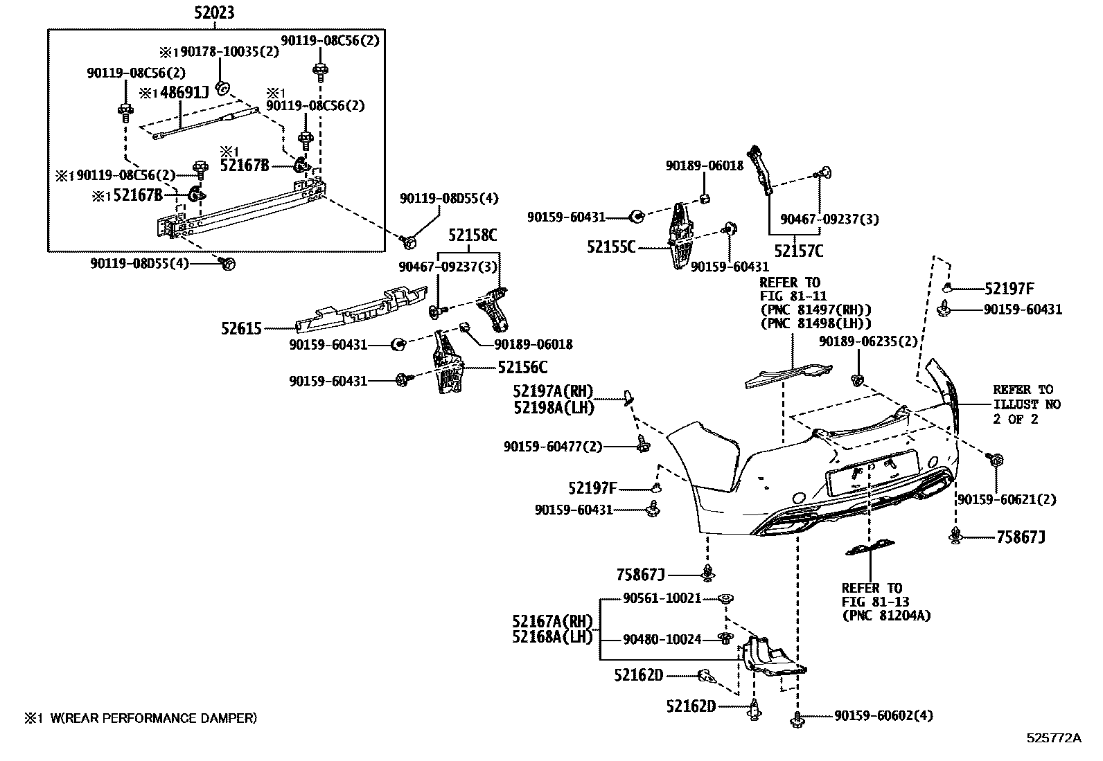 5202 — REAR BUMPER & BUMPER STAY