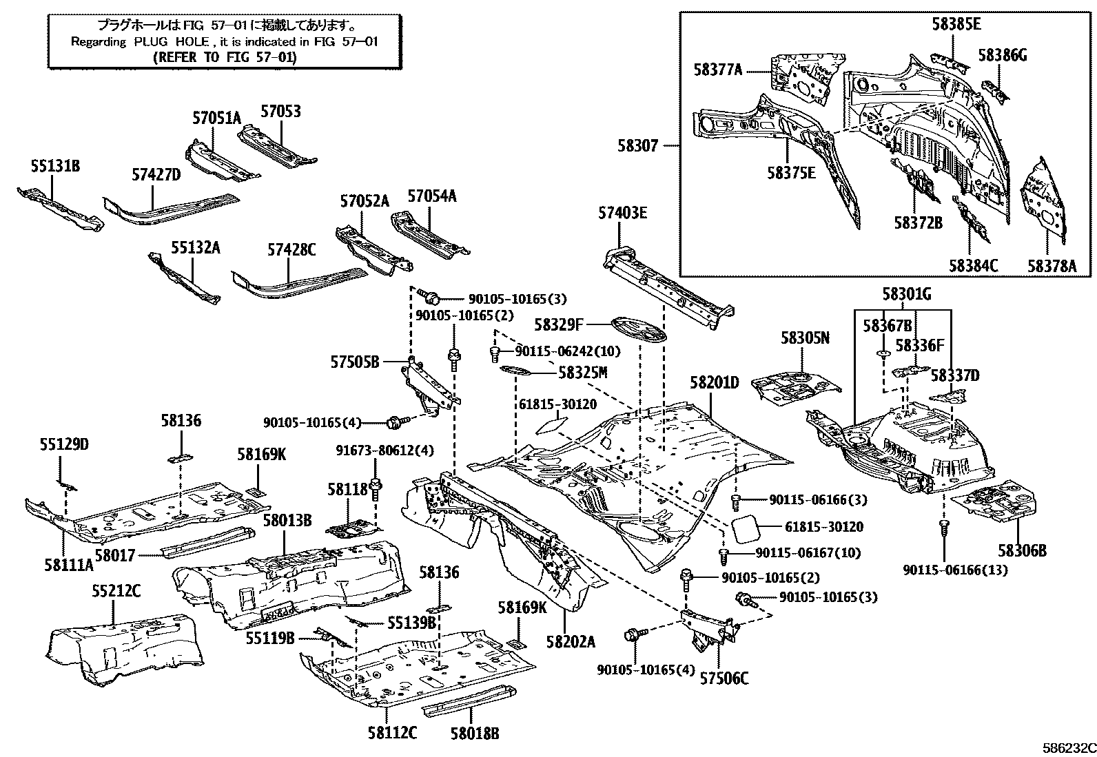 5801 — FLOOR PAN & LOWER BACK PANEL