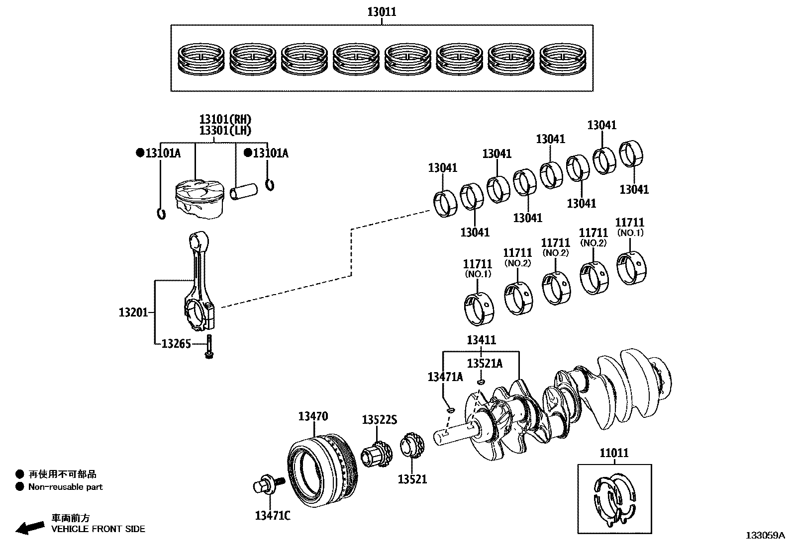 1301 — CRANKSHAFT & PISTON
