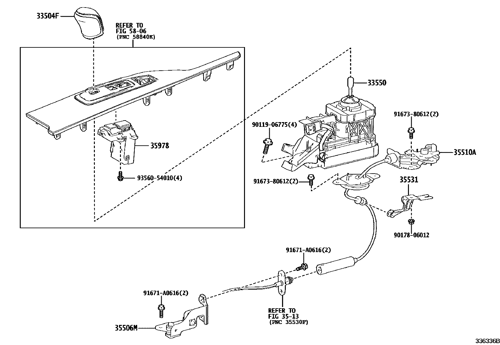 3312 — SHIFT LEVER & RETAINER