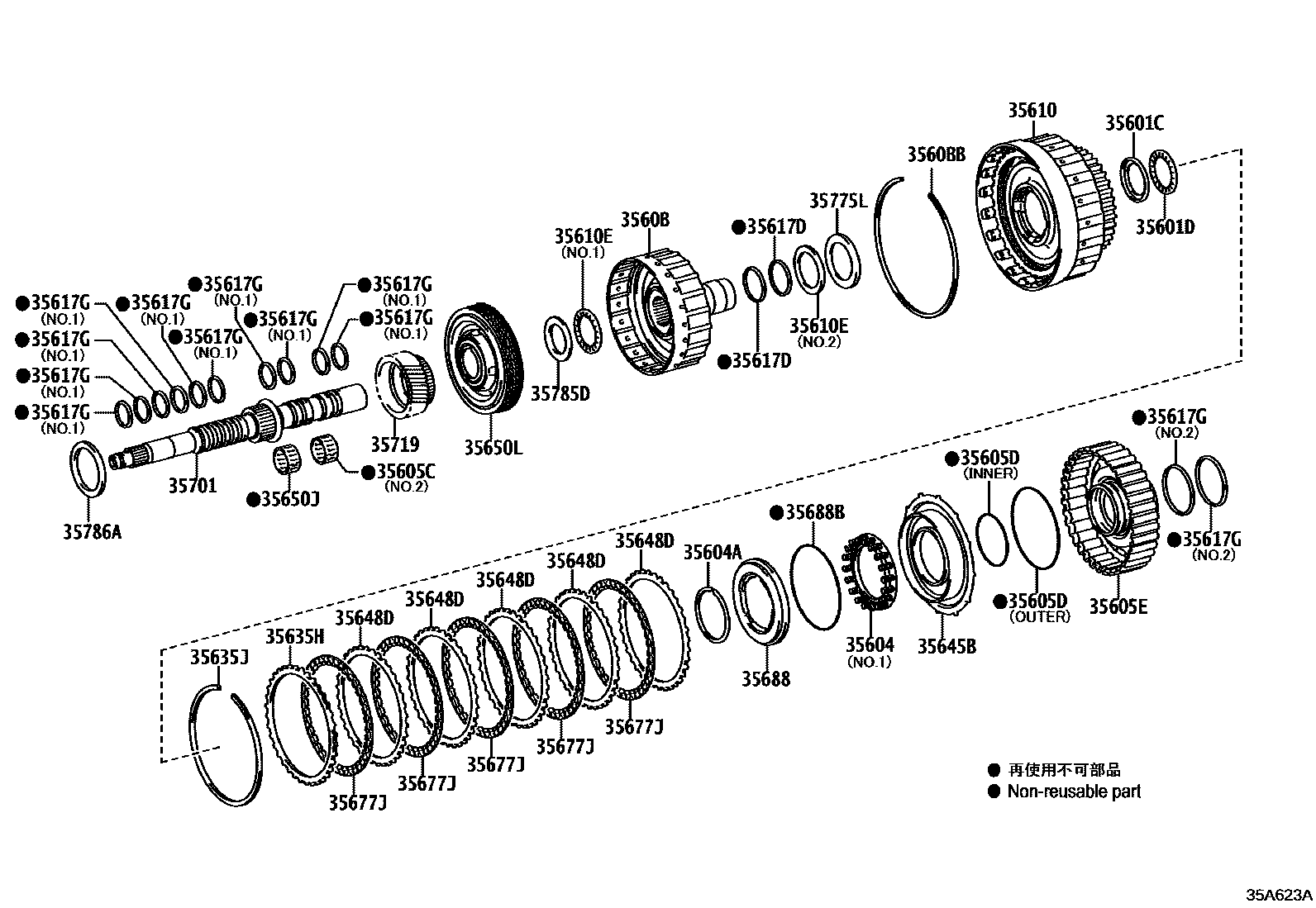 3507 — BRAKE BAND & MULTIPLE DISC CLUTCH (ATM)