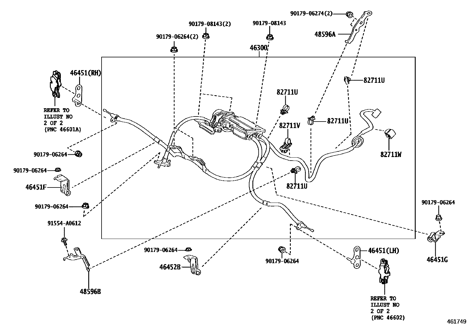 4601 — PARKING BRAKE & CABLE