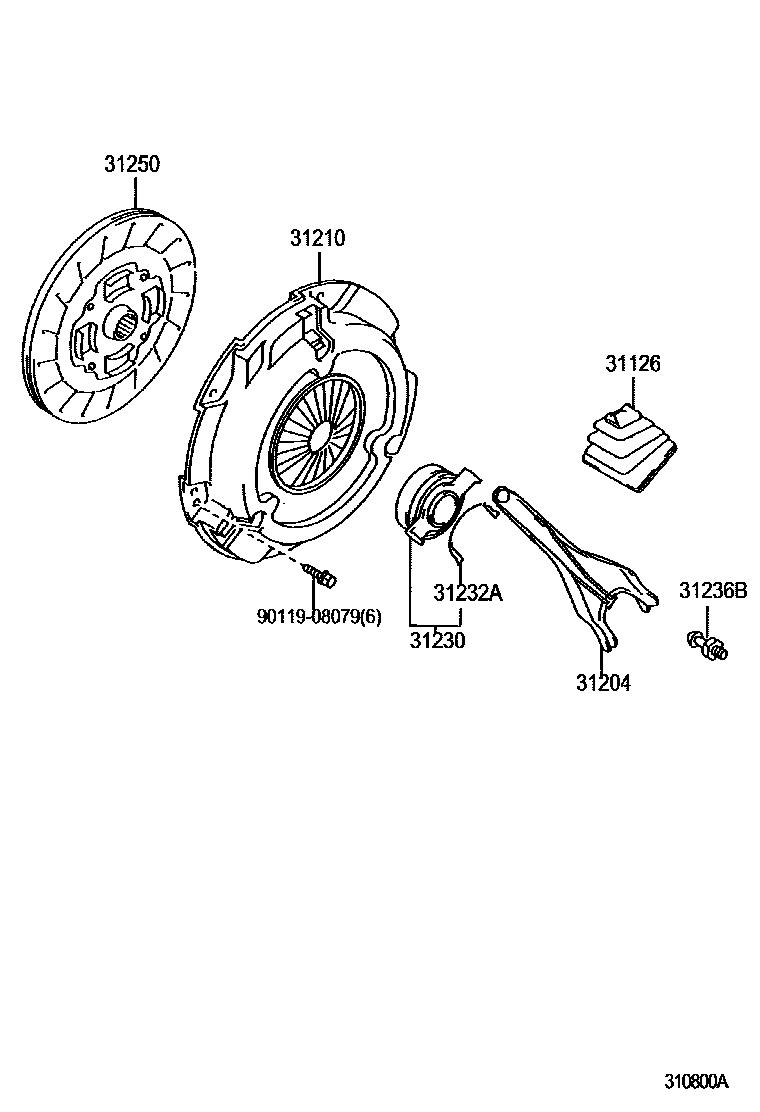 3101 — CLUTCH & RELEASE FORK