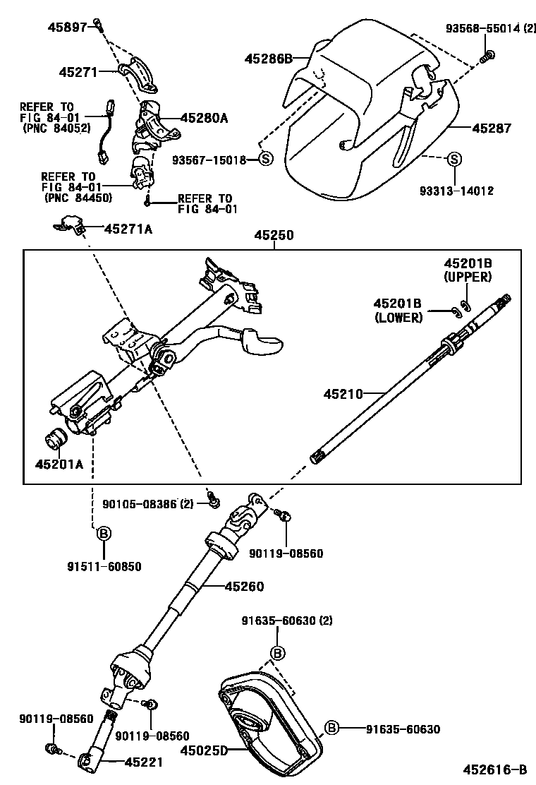 4501 — STEERING COLUMN & SHAFT