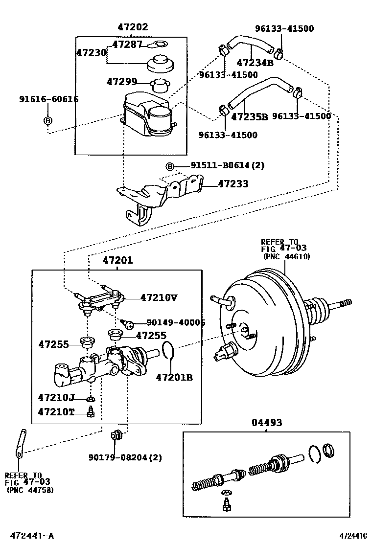 4702 — BRAKE MASTER CYLINDER