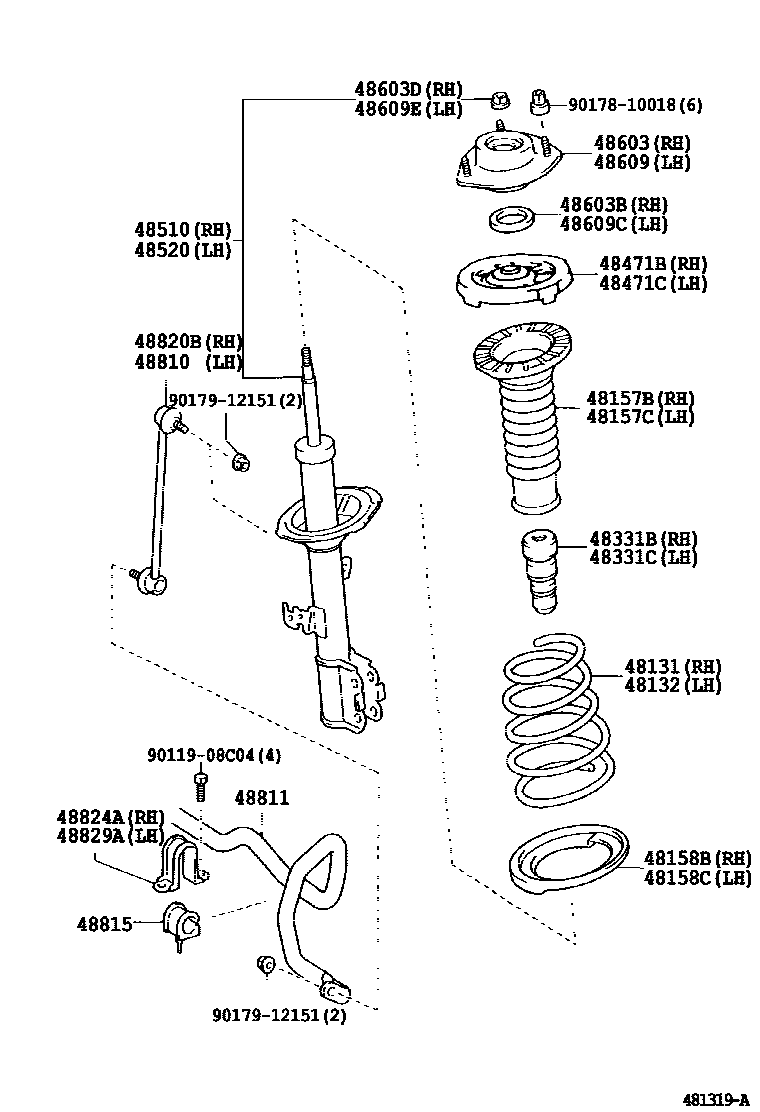 4803 — FRONT SPRING & SHOCK ABSORBER