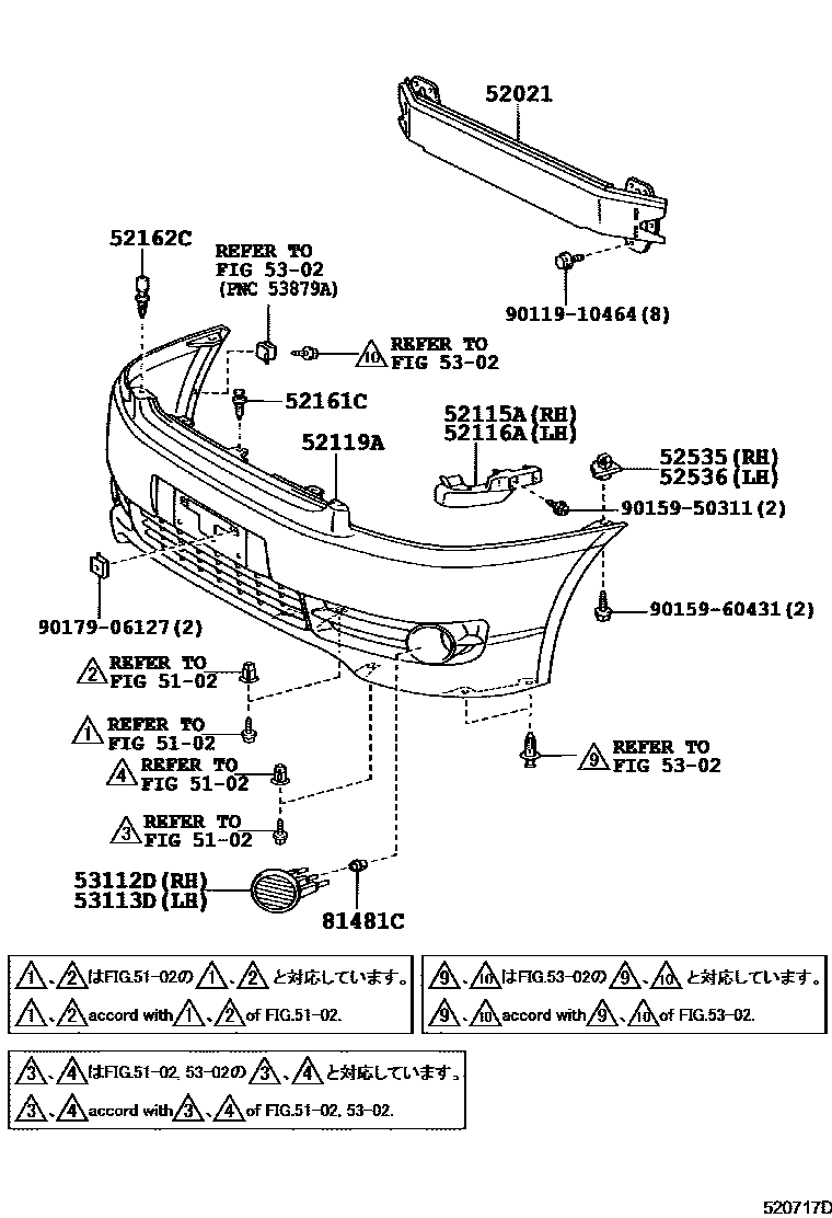 5201 — FRONT BUMPER & BUMPER STAY